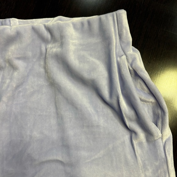 NWT-Double Zero Brand Periwinkle Velvet Lounge Set - Picture 5 of 8